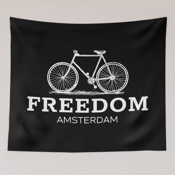 Item preview, Amsterdam - FREEDOM - Riding Bicycle designed and sold by LTM-tee.