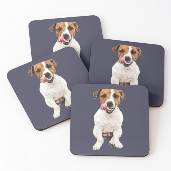 Item preview, Jack Russell Terrier Dog Cute Wink and Lick designed and sold by ElegantCat.