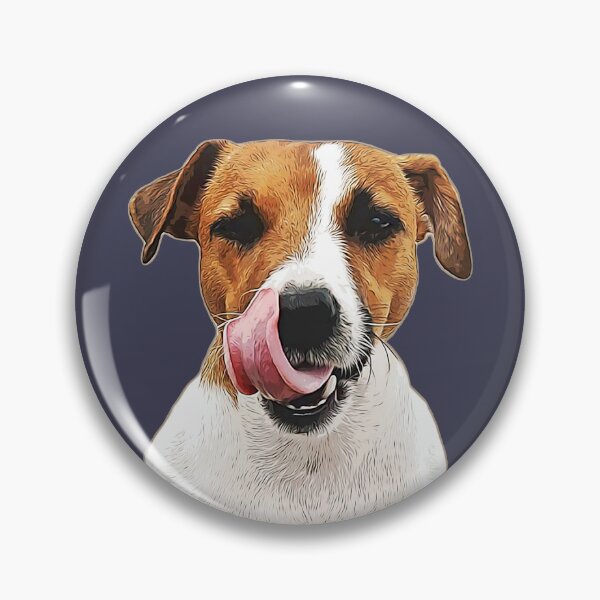 Item preview, Jack Russell Terrier Dog Cute Wink and Lick designed and sold by ElegantCat.