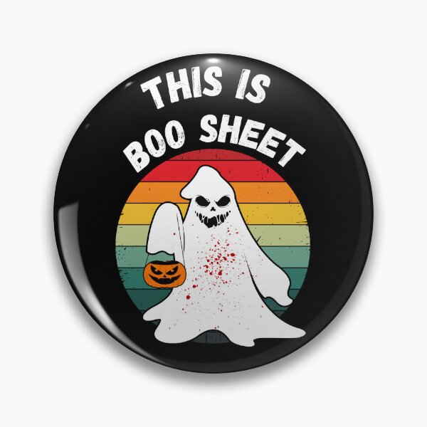 Item preview, This Is Boo Sheet Ghost Retro Halloween Costume designed and sold by TheWorkoutLife ⭐⭐⭐⭐⭐.