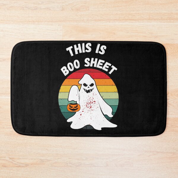 Item preview, This Is Boo Sheet Ghost Retro Halloween Costume designed and sold by TheWorkoutLife ⭐⭐⭐⭐⭐.