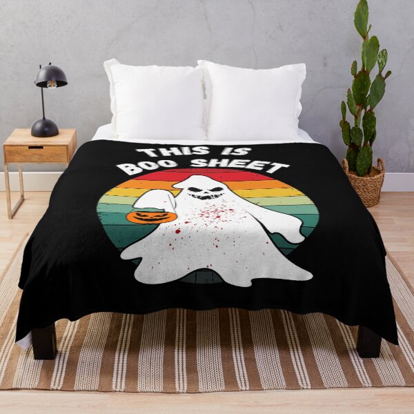 Item preview, This Is Boo Sheet Ghost Retro Halloween Costume designed and sold by TheWorkoutLife ⭐⭐⭐⭐⭐.