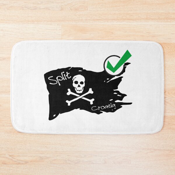 Item preview, Flag split croatia - Pirate society designed and sold by WhereIsTravis.