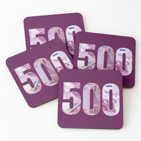 Item preview, 500 Eur Euro Banknotes Bills Notes Purple Paper Money designed and sold by LoveSeasonz.
