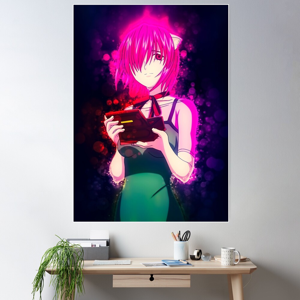 Lucy Kaede Elfen Lied Anime Girl Fanart Poster for Sale by Spacefoxart