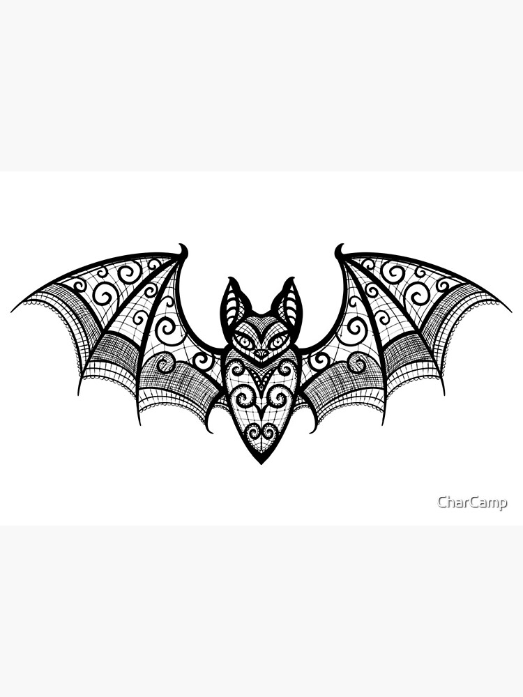 Black Rhinestone Flying Bat Vintage Halloween Pin