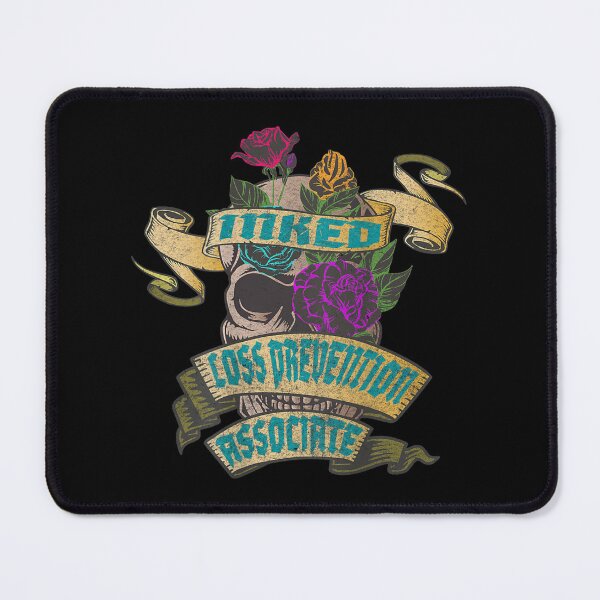 Item preview, Loss Prevention Associate Inked Skull Tattoo Backside Design designed and sold by Axelhellquis.
