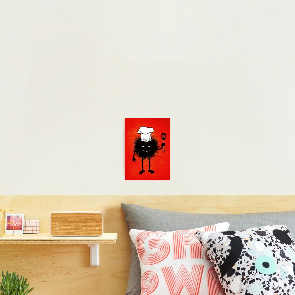 Evil Bug Chef Loves To Cook Photographic Print