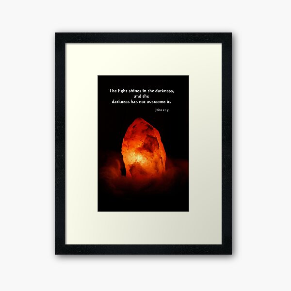 Light in the Darkness Framed Art Print