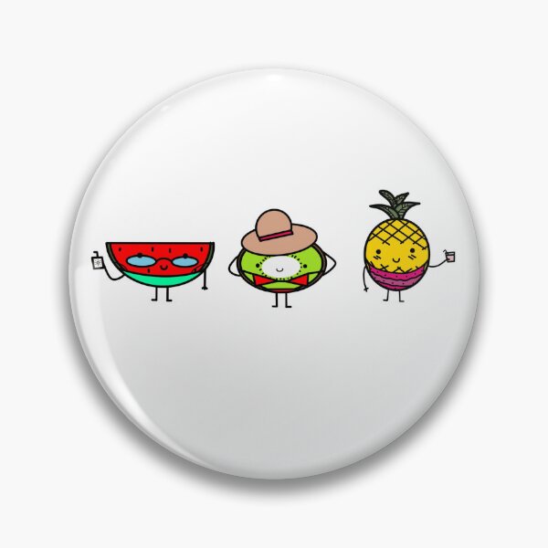 Item preview, watermelon, kiwifruit and pineapple are having a party designed and sold by justinegamblin.