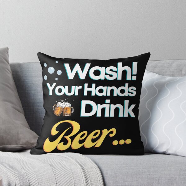 Item preview, "Wash Your Hands Drink Beer" Funny Squad Global Handwashing Day  designed and sold by SuccessSK.