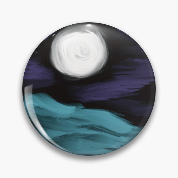 Artikelvorschau, Vollmond, verzauberte Ozean-Abend-Illustration entworfen und verkauft von ZaraRoza.