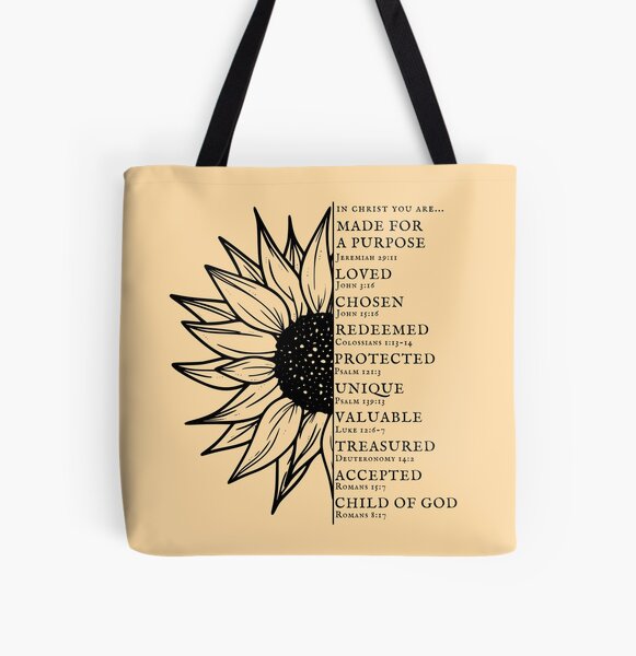 LaPomme Religious Tote Bags Consider How The Wildflowers Grow Luke 12 27 Tote  Bags, Cross Tote Bags Inspiration Tote Bags Gifts for Women - Yahoo Shopping