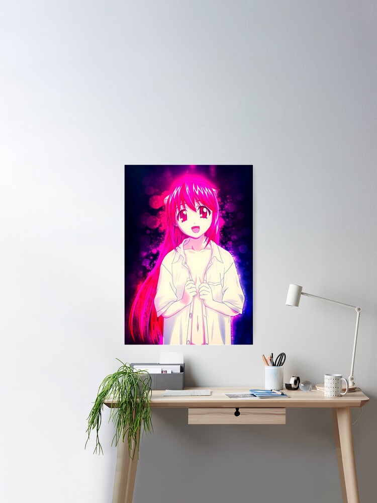 Lucy Kaede Elfen Lied Anime Girl Fanart Poster for Sale by Spacefoxart