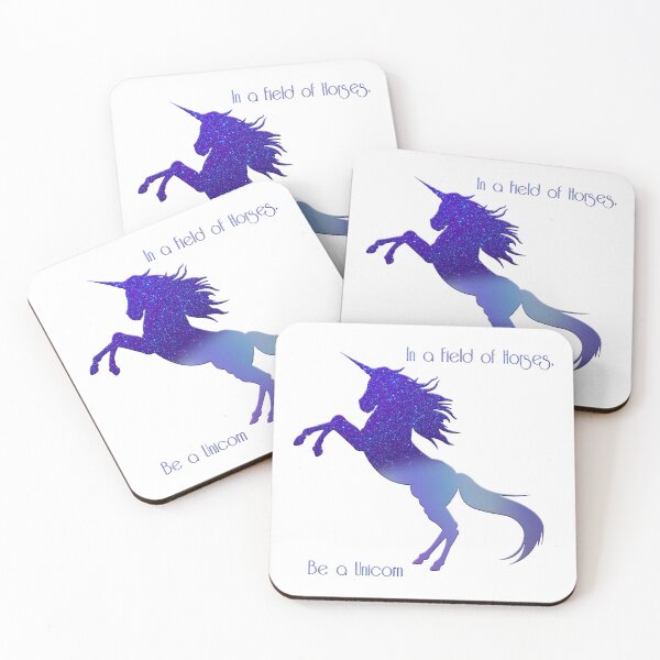 Item preview, In a Field Of Horses, Be a Unicorn - Purple designed and sold by JadeRyder.