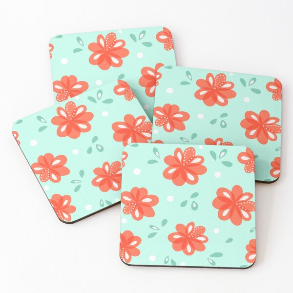 Item preview, Cheerful Red Flowers Pattern designed and sold by Boriana Giormova.