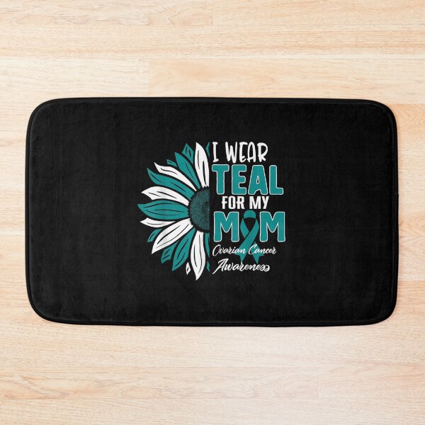 Item preview, I Wear Teal For My Ovarian Cancer Awareness Ribbon Sunflower designed and sold by Jackwidforss.