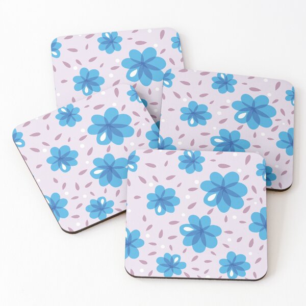 Item preview, Gentle Blue Flowers Pattern designed and sold by Boriana Giormova.