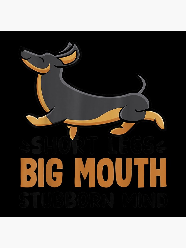 Lámina fotográfica «Perro Salchicha Divertido Piernas Cortas Boca Lámina fotográfica «Perro Salchicha Divertido Piernas Cortas Boca