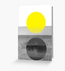 Yellow #abstract Greeting Card