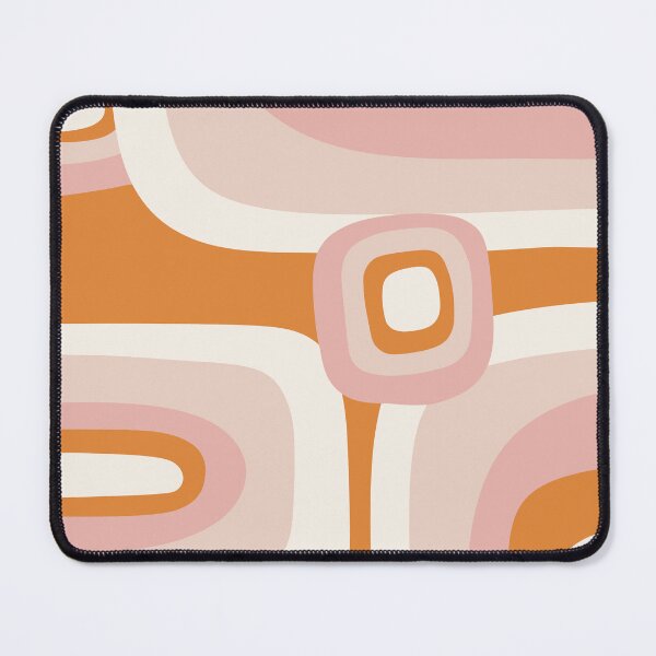 Item preview, Retro groove pink and orange abstract art designed and sold by vianahline.