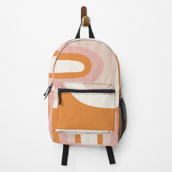 Item preview, Retro groove pink and orange abstract art designed and sold by vianahline.