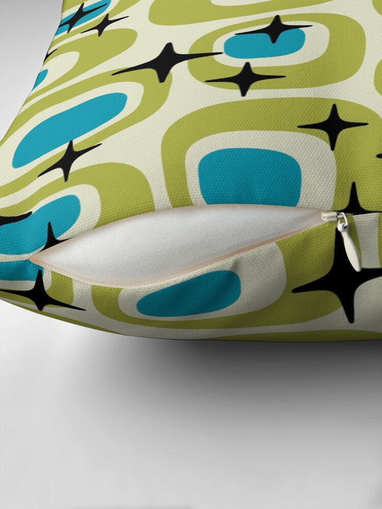 Thumbnail 2 of 4, Pillow, Mid Century Modern Atomic Sparkles 722 designed and sold by tonymagnerart.