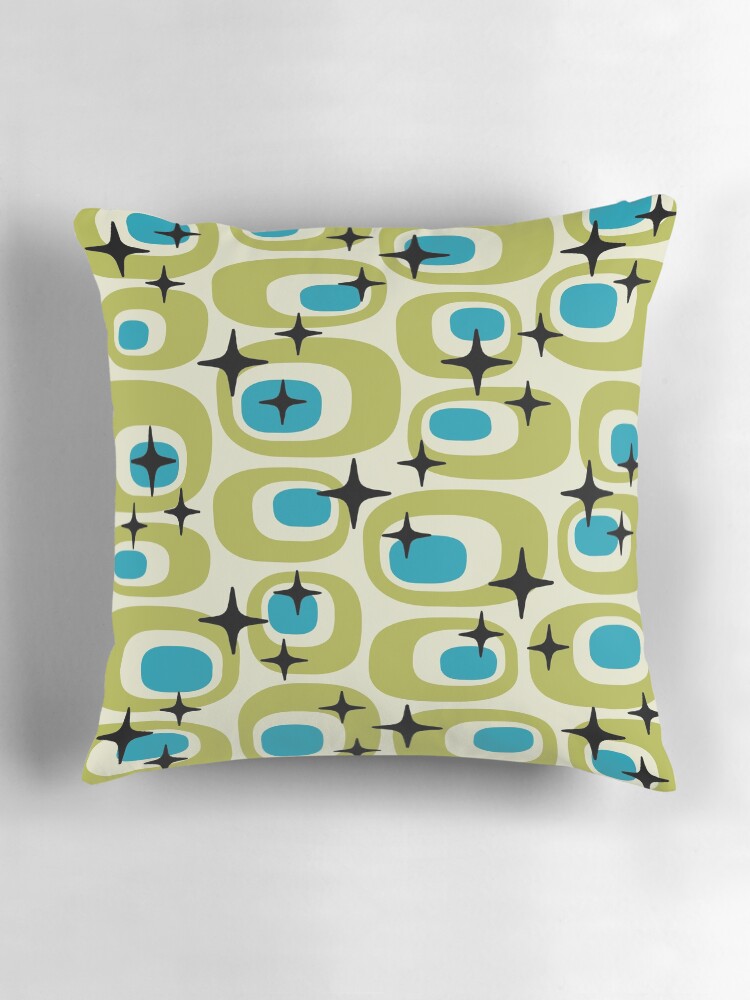 Thumbnail 3 of 4, Pillow, Mid Century Modern Atomic Sparkles 722 designed and sold by tonymagnerart.