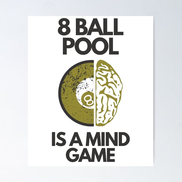 8-ball rules poster Magnet for Sale by Courtney Nicholls
