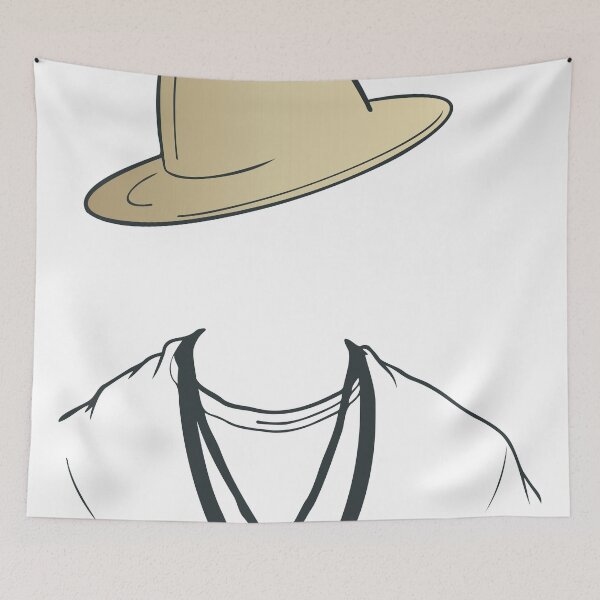 Item preview, Invisible Man Face with Hat designed and sold by RED by Arcanum Studio.