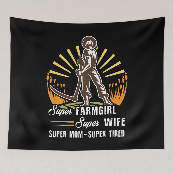 Item preview, Farmer - Super Farmgirl Super Wife designed and sold by UnknownArtistt.
