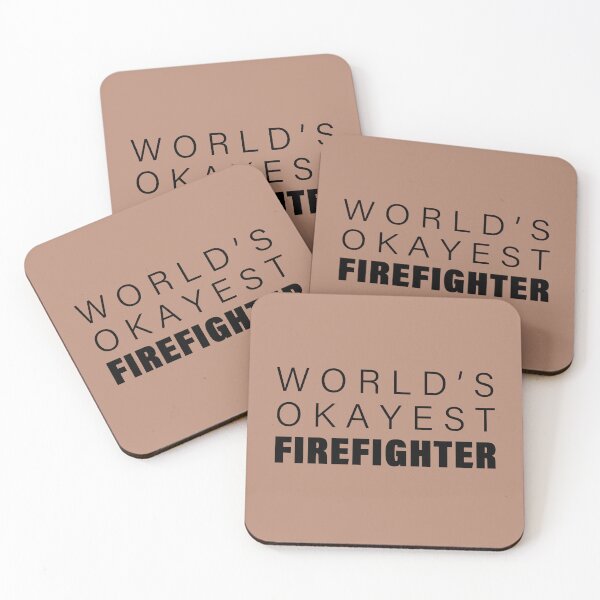 Item preview, World's okayest Firefighter, Funny Firefighter Gift, Occupation Gift | designed and sold by Boom-llqb.