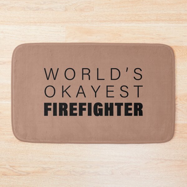Item preview, World's okayest Firefighter, Funny Firefighter Gift, Occupation Gift | designed and sold by Boom-llqb.