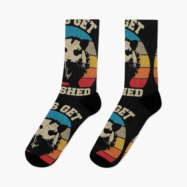 Item preview, Possum Let's Get Trashed Funny Retro Halloween Eat Trash designed and sold by GravitiTees.