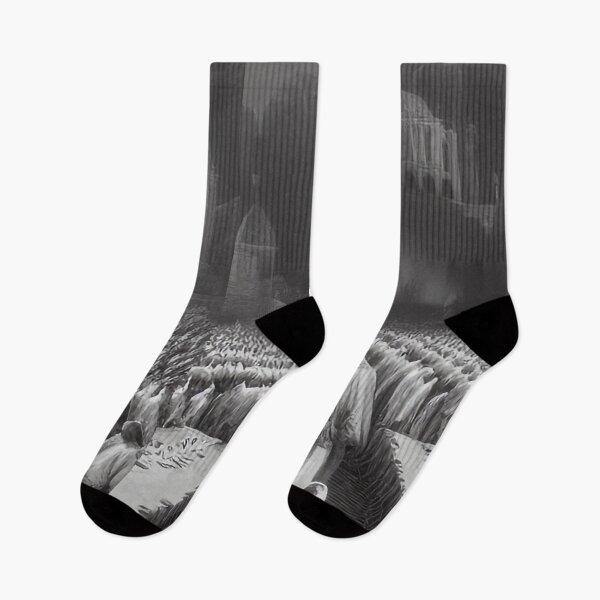 Item preview, Jesus Feeds the 5000 in black white colors designed and sold by NECHSTORE.