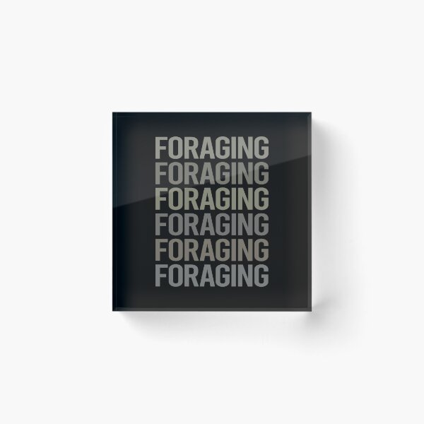 Item preview, Gray Text Art Foraging Forage Forager designed and sold by StoreCalamity.