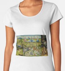 The Garden of Earthly Delights by Hieronymus Bosch Women's Premium T-Shirt