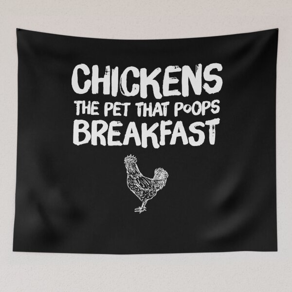 Item preview, Chicken the pet that poops breakfast - funny chicken designed and sold by Captain Mood.