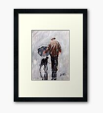 Well he is getting on a bit! Framed Print