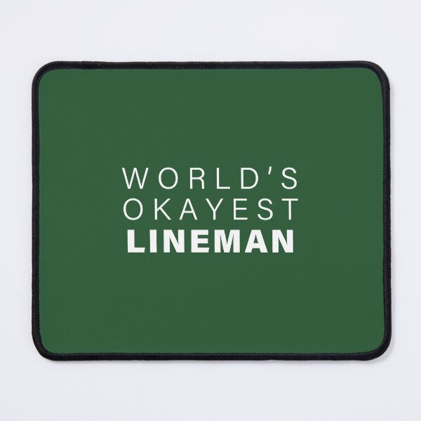 Item preview, World's okayest Lineman, Funny Lineman Gift, Occupation Gift | designed and sold by Boom-llqb.