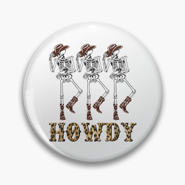 Item preview, Dancing Skeleton Western Cowhide Howdy Leopard designed and sold by Jackwidforss.