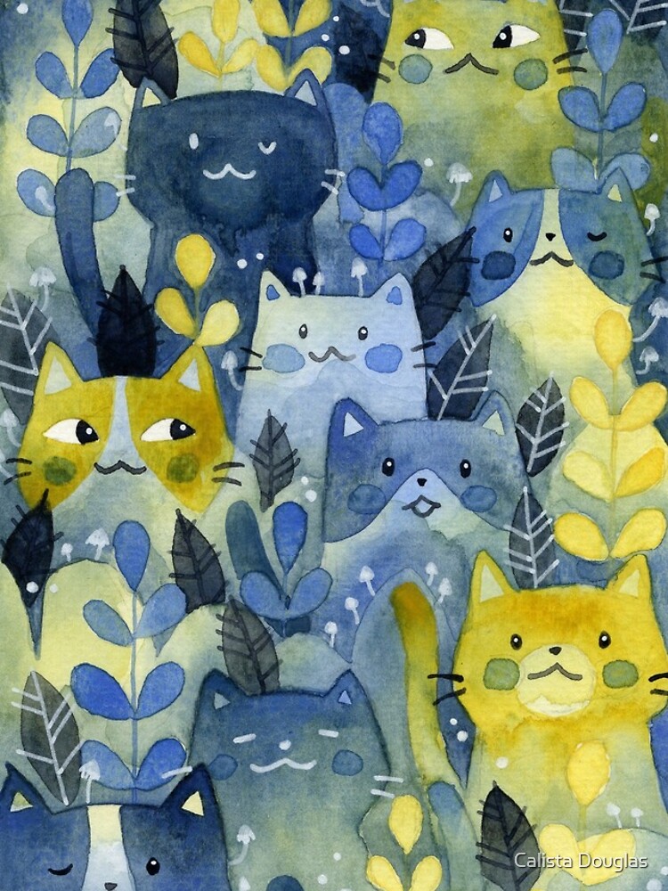 kitty forest by clockworkkite