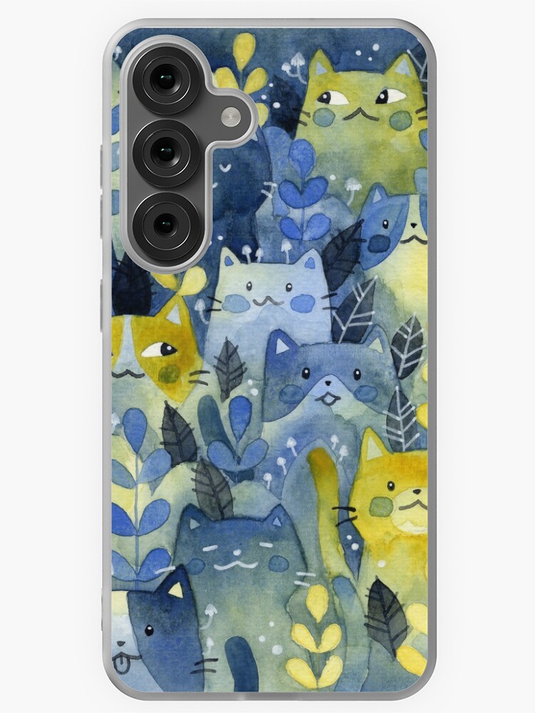 Thumbnail 1 of 4, Samsung Galaxy Phone Case, kitty forest designed and sold by clockworkkite.