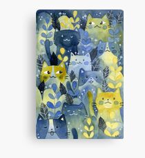 kitty forest Metal Print