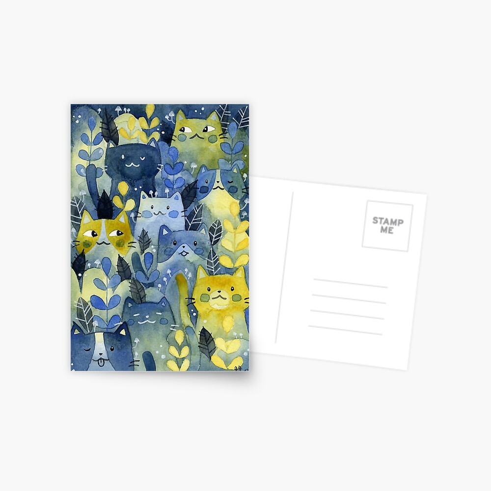 kitty forest Postcard