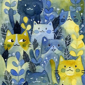 Artwork thumbnail, kitty forest by Calista Douglas