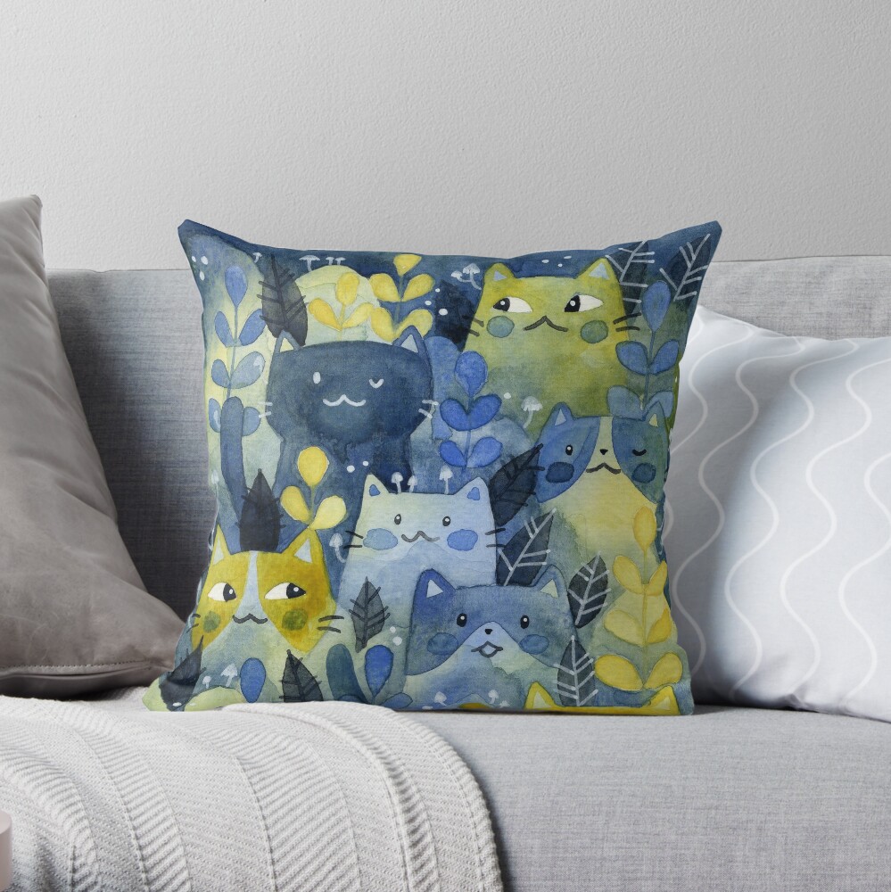 Item preview, Throw Pillow designed and sold by clockworkkite.