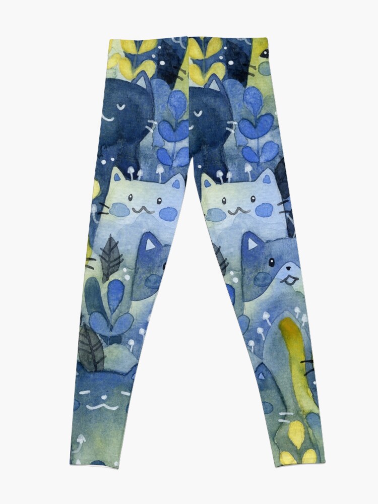 Alternate view of kitty forest Leggings