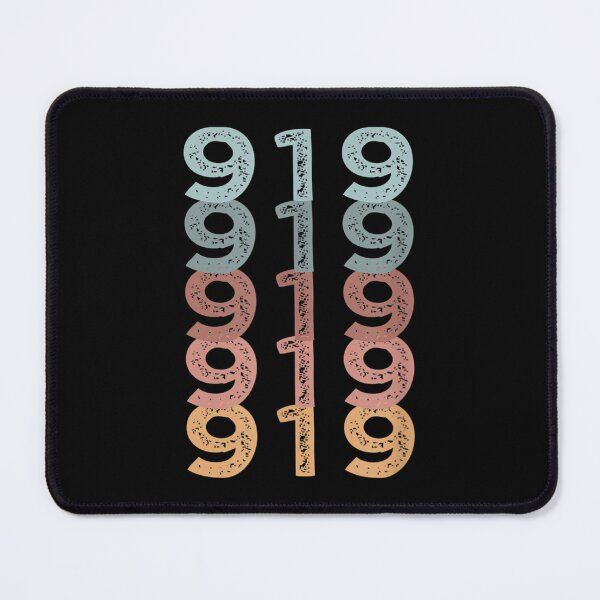 Item preview, 919 North Carolina USA Multi Color Area Code designed and sold by Tobiasforslund.