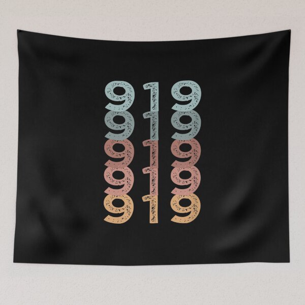 Item preview, 919 North Carolina USA Multi Color Area Code designed and sold by Tobiasforslund.